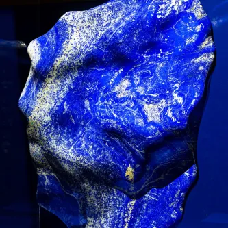 Large rock of blue color