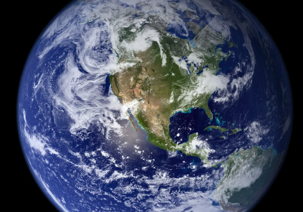 satalite view of earth